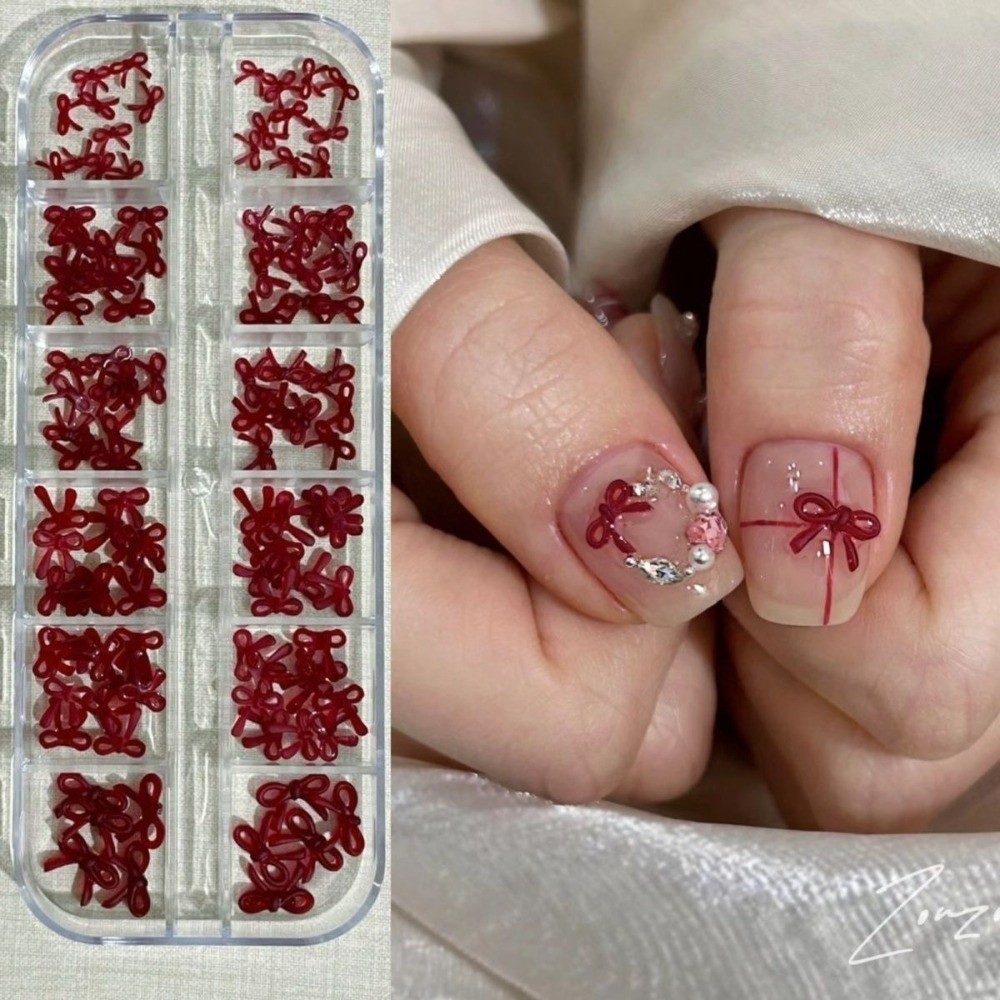 Nail Art Burgundy - Wine Red Nail Art Decorations Burgundy