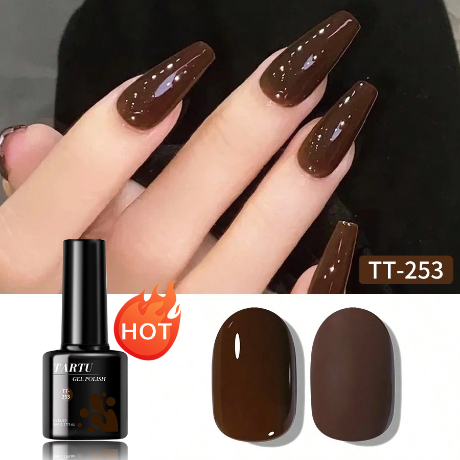 Nail Art Burgundy - TARTU 8ml Gel Nail Polish Burgundy