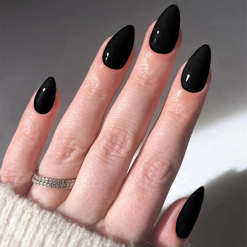 Nail Art Red - 24pcs Solid Color False Nails Sets