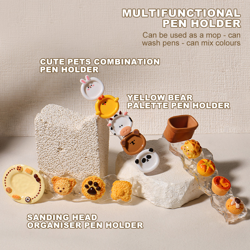 Nail Art Kaki - KANIU Cute Animal Nail Brush Holder