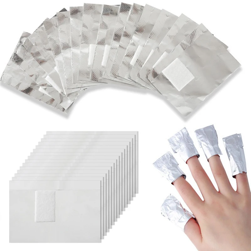 Nail Foil Transfer - 100Pcs Bag Aluminium Foil Nail Art