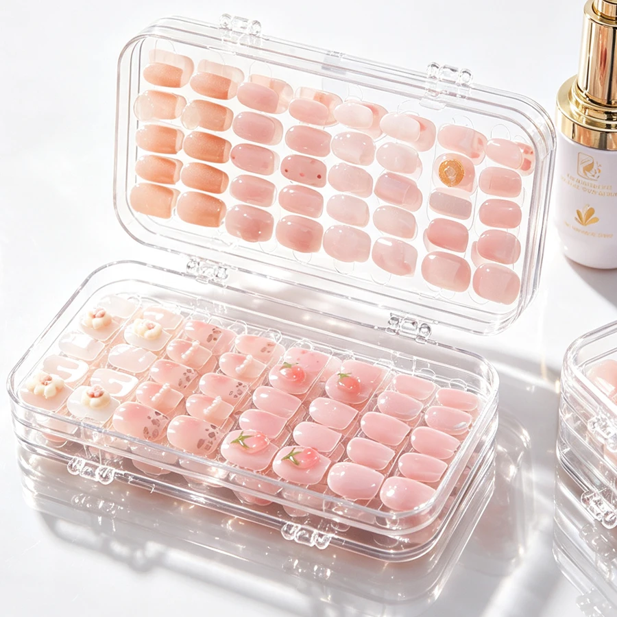 Nail Art Kaki - Clear Foldable Press On Nail Storage