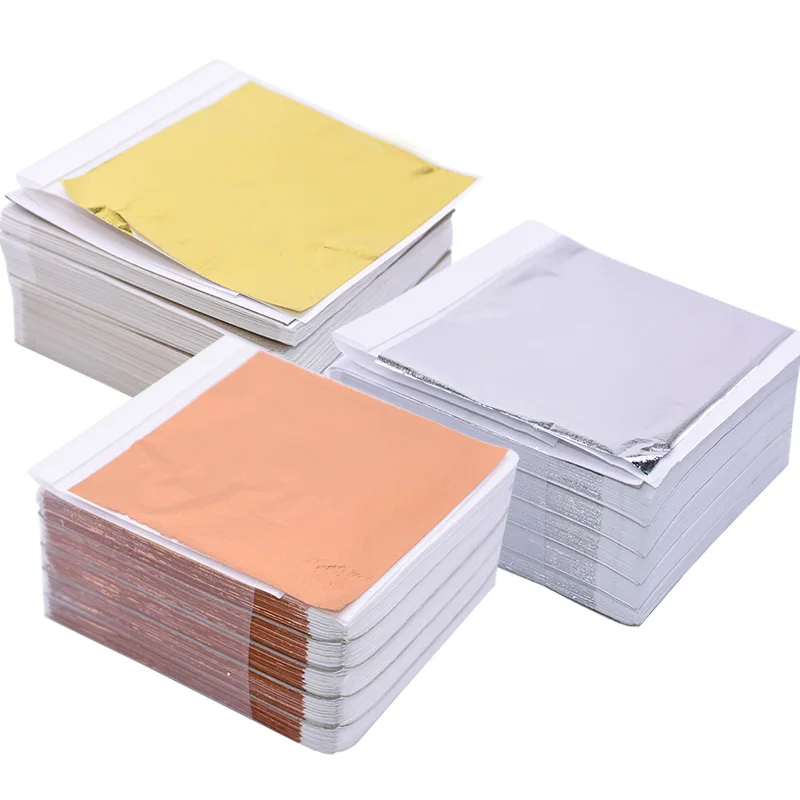 100Pcs Imitation Gold Sliver C - Nail Foil Transfer recension och pris