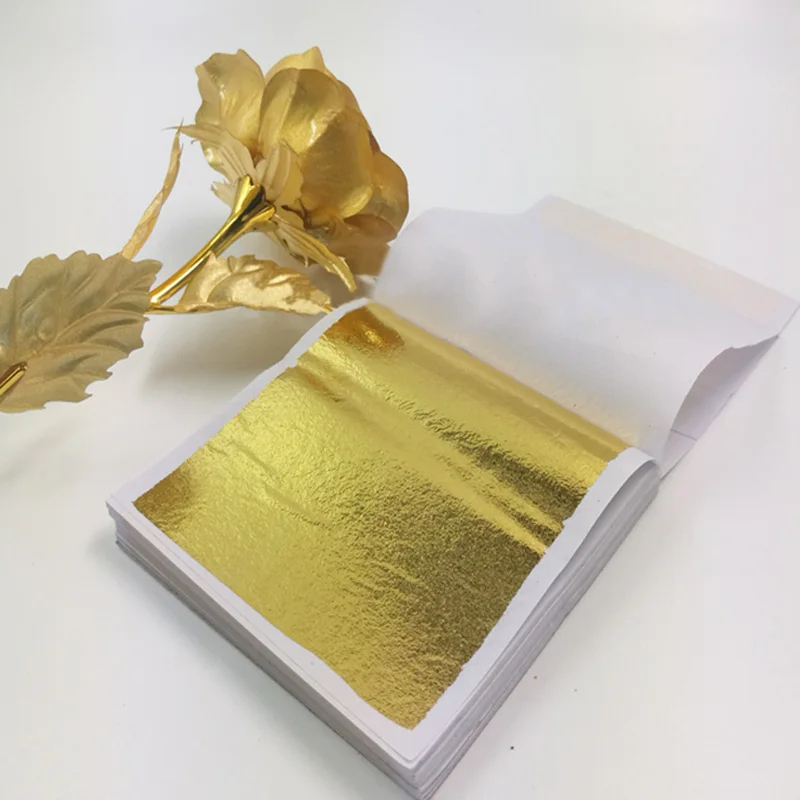 100Pcs Imitation Gold Sliver C - Nail Foil Transfer recension och pris