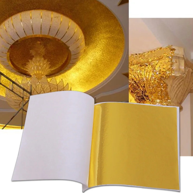 100Pcs Imitation Gold Sliver C - Nail Foil Transfer recension och pris