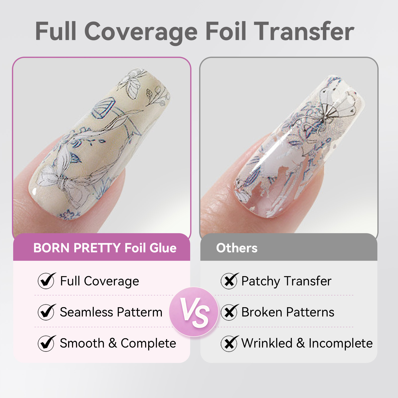 BORN PRETTY Nail Foil Glue Gel - Nail Foil Transfer recension och pris
