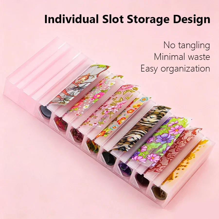 Portable 10-Grid Nail Starry F - Nail Foil Transfer recension och pris