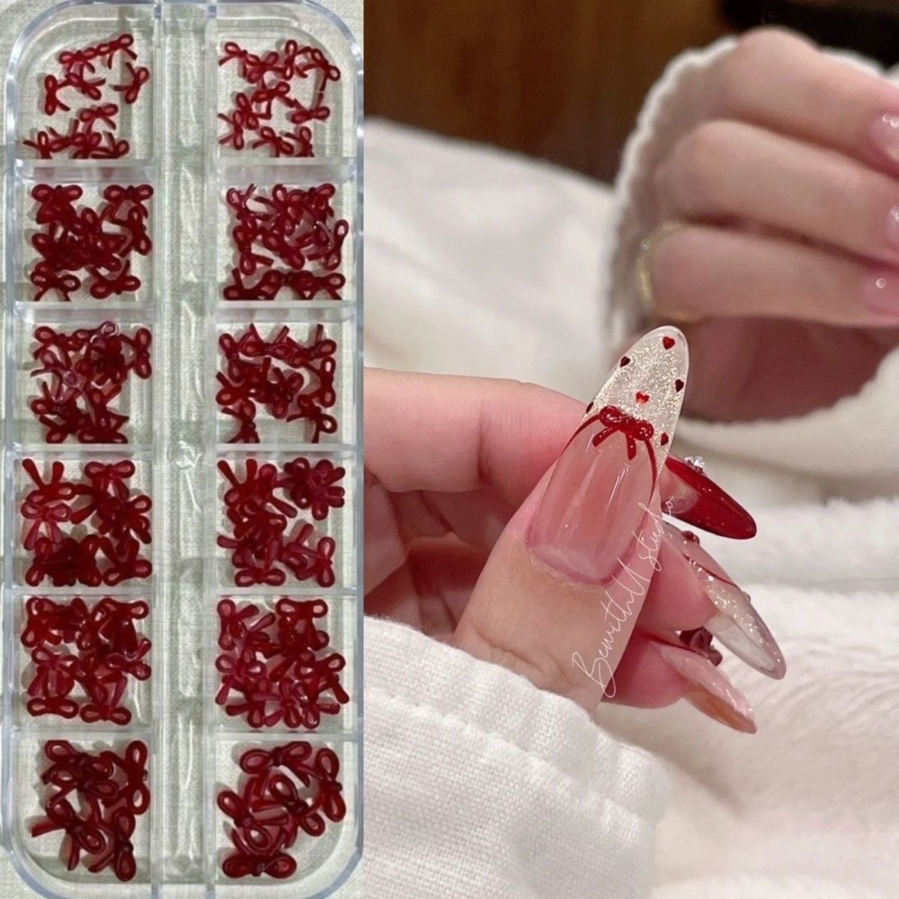 Wine Red Nail Art Decorations  - Nail Art Burgundy recension och pris