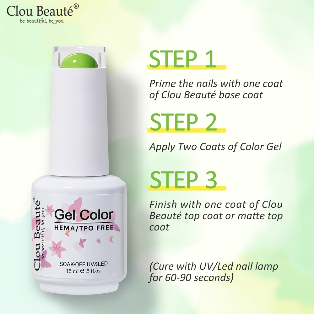 Clou Beaute Hot Color Gel Poli - Nail Art Burgundy recension och pris