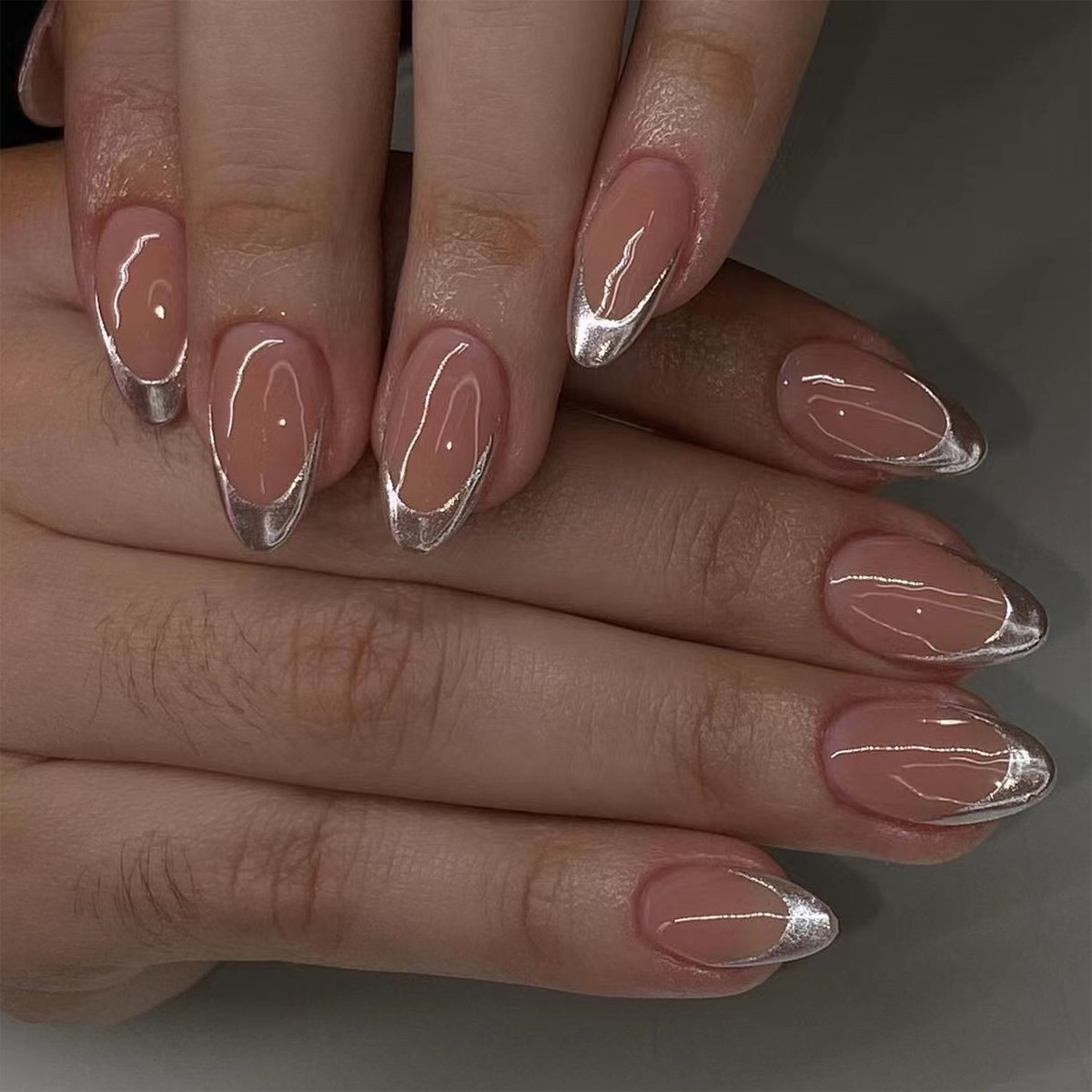 24pcs Simple Green French Fake - Nail Art Oval recension och pris