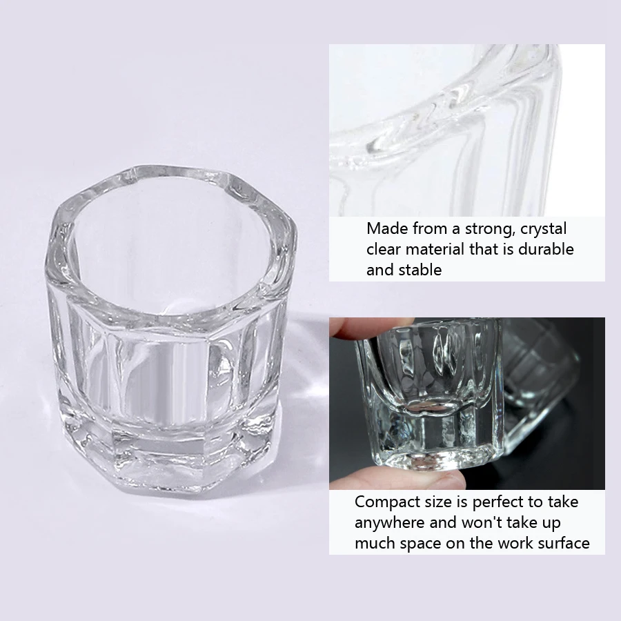 1Pc Mini Crystal Glass, Clear  - Nail Art Kaki recension och pris