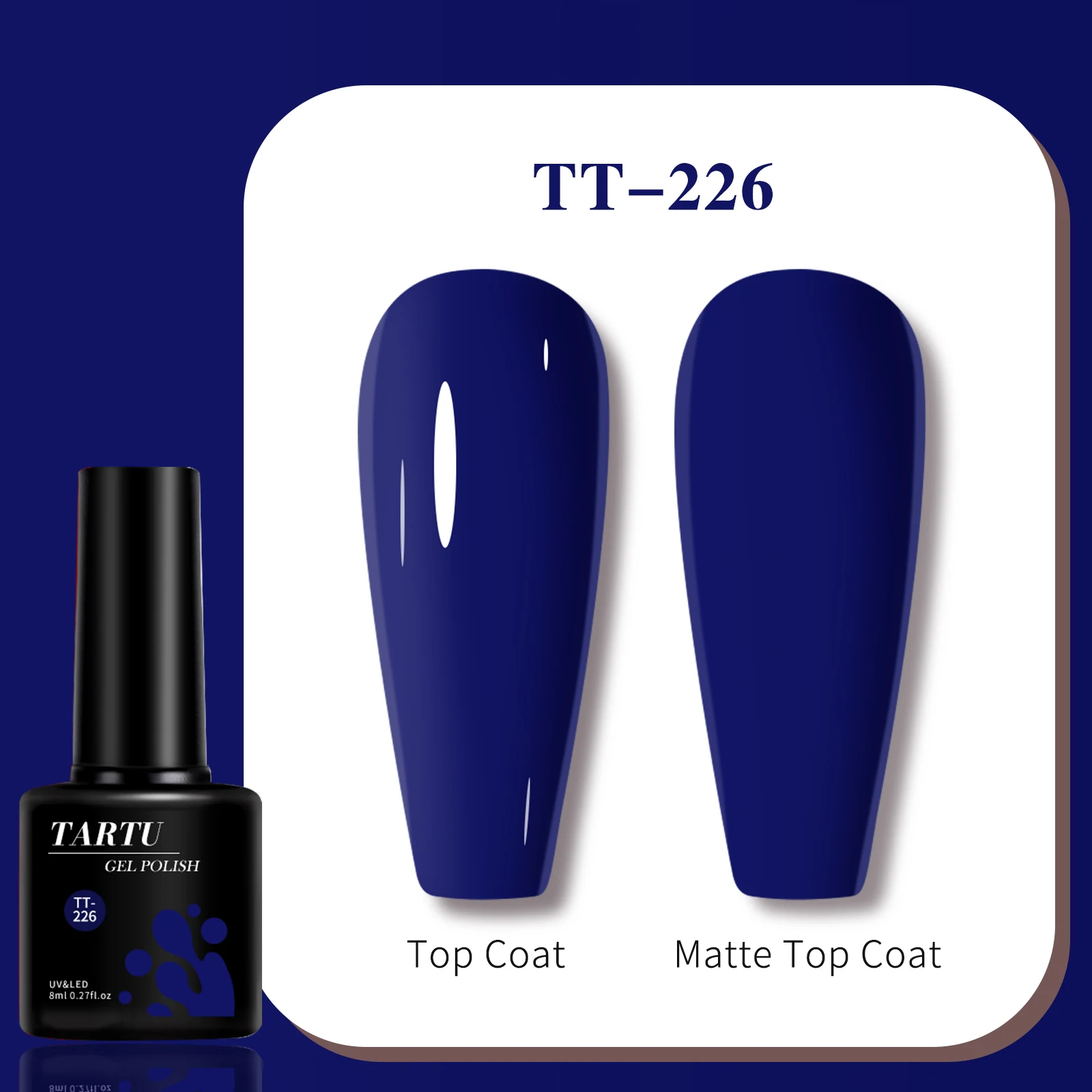 TARTU 8ml Gel Nail Polish 63 C - Nail Art Burgundy recension och pris