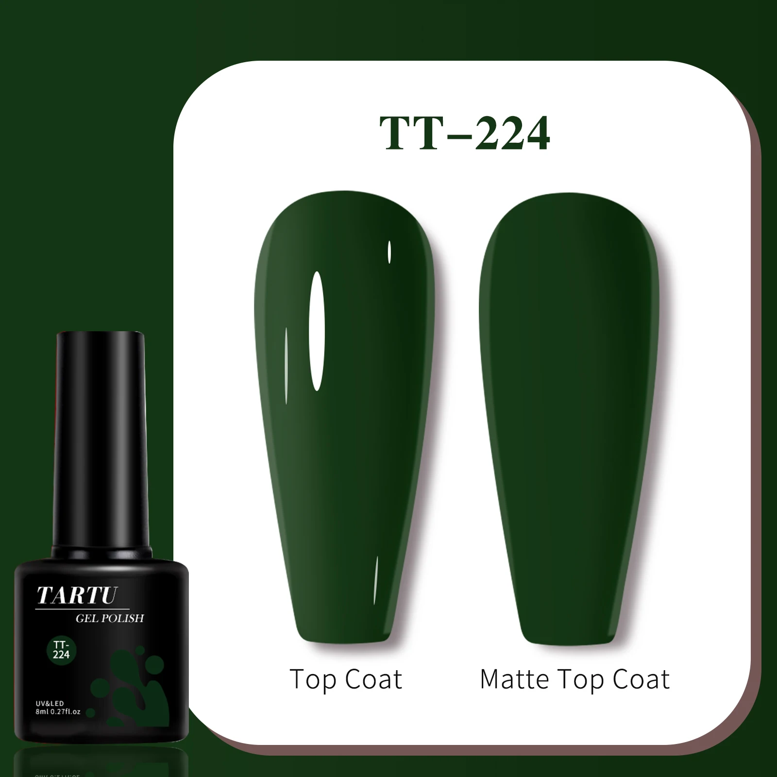 TARTU 8ml Gel Nail Polish 63 C - Nail Art Burgundy recension och pris