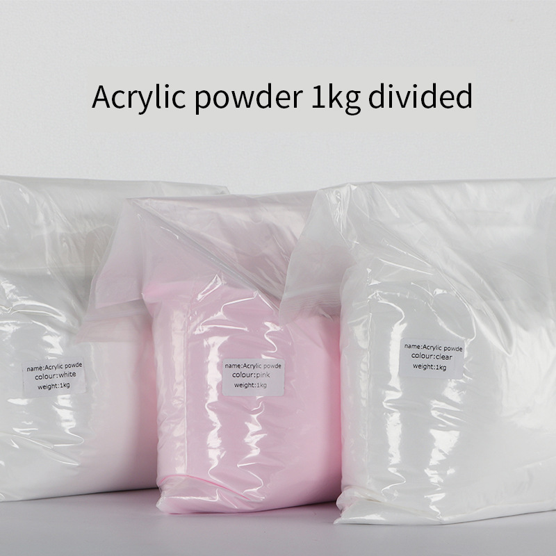 1000g White Clear Pink Nail Ac - Nail Art Emas recension och pris