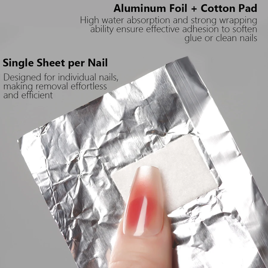 100Pcs Bag Aluminium Foil Nail - Nail Foil Transfer recension och pris