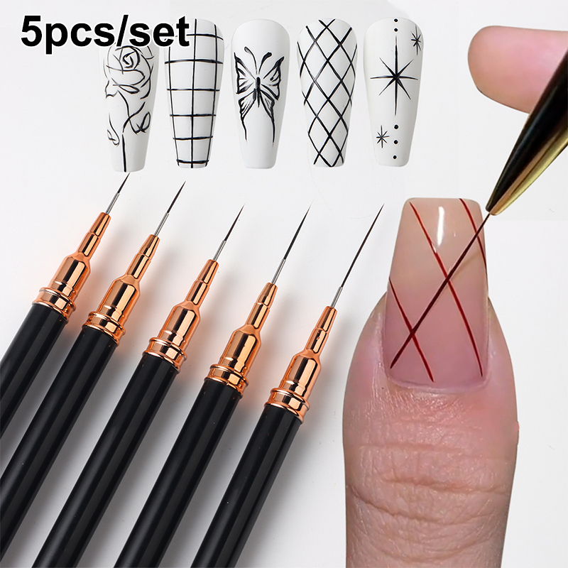 #5Pcs/Set Professional Nail Ar - Nail Art Kaki recension och pris