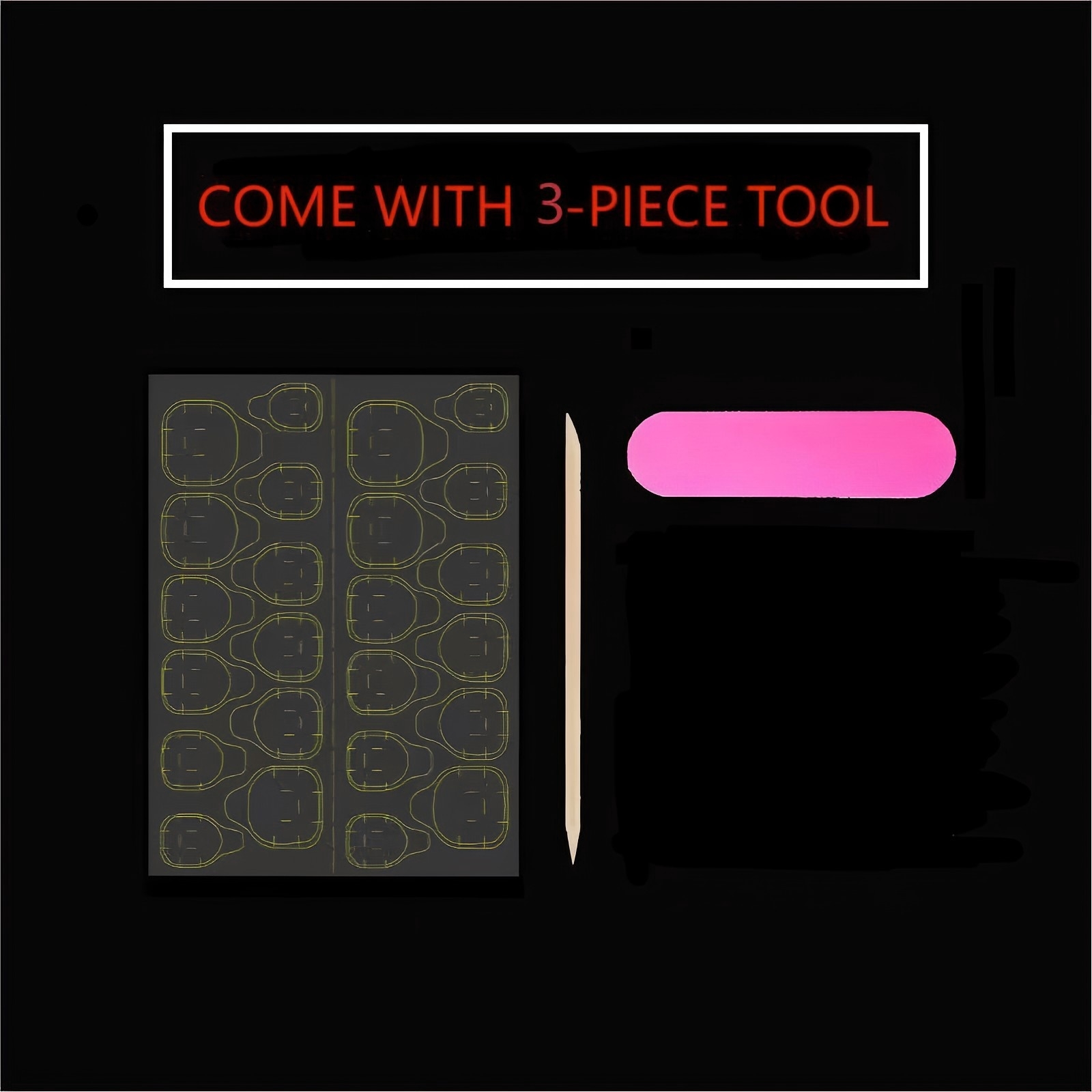 10pcs Pure Hand Pressed Long O - Nail Art Oval recension och pris