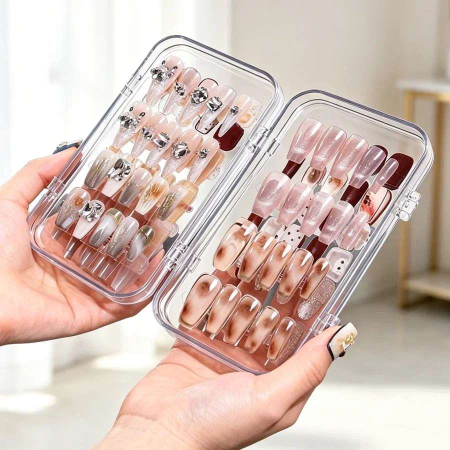 Clear Foldable Press On Nail S - Nail Art Kaki recension och pris