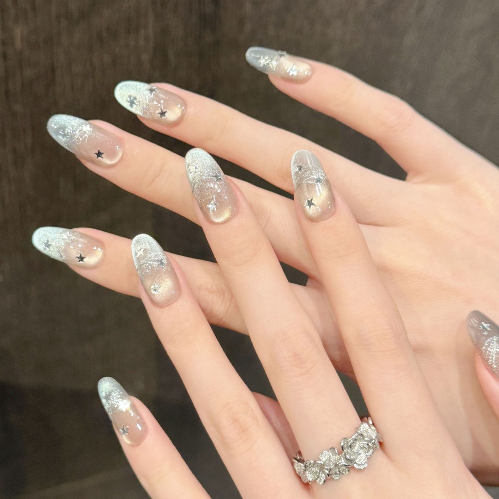 10pcs Cat's Eye Handmade Fake  - Nail Art Oval recension och pris