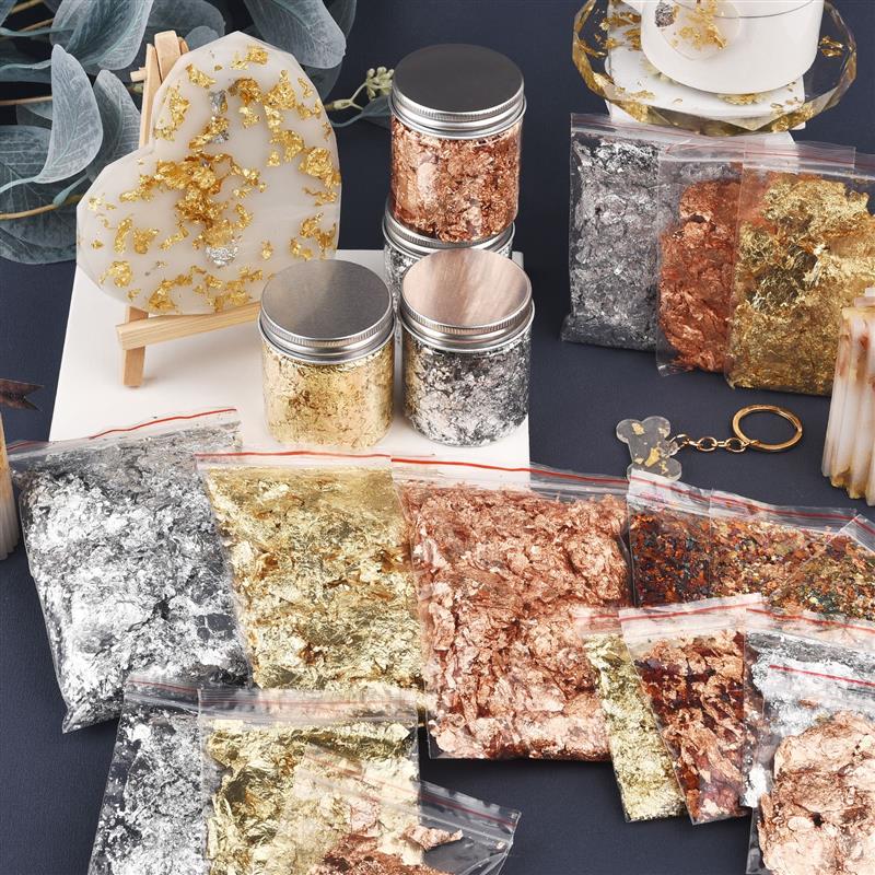 1/2/3/5/10g Imitation Gold Sli - Nail Foil Transfer recension och pris