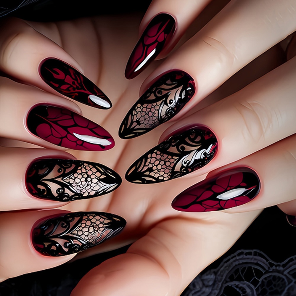 Medium fake nails for women da - Nail Art Red recension och pris