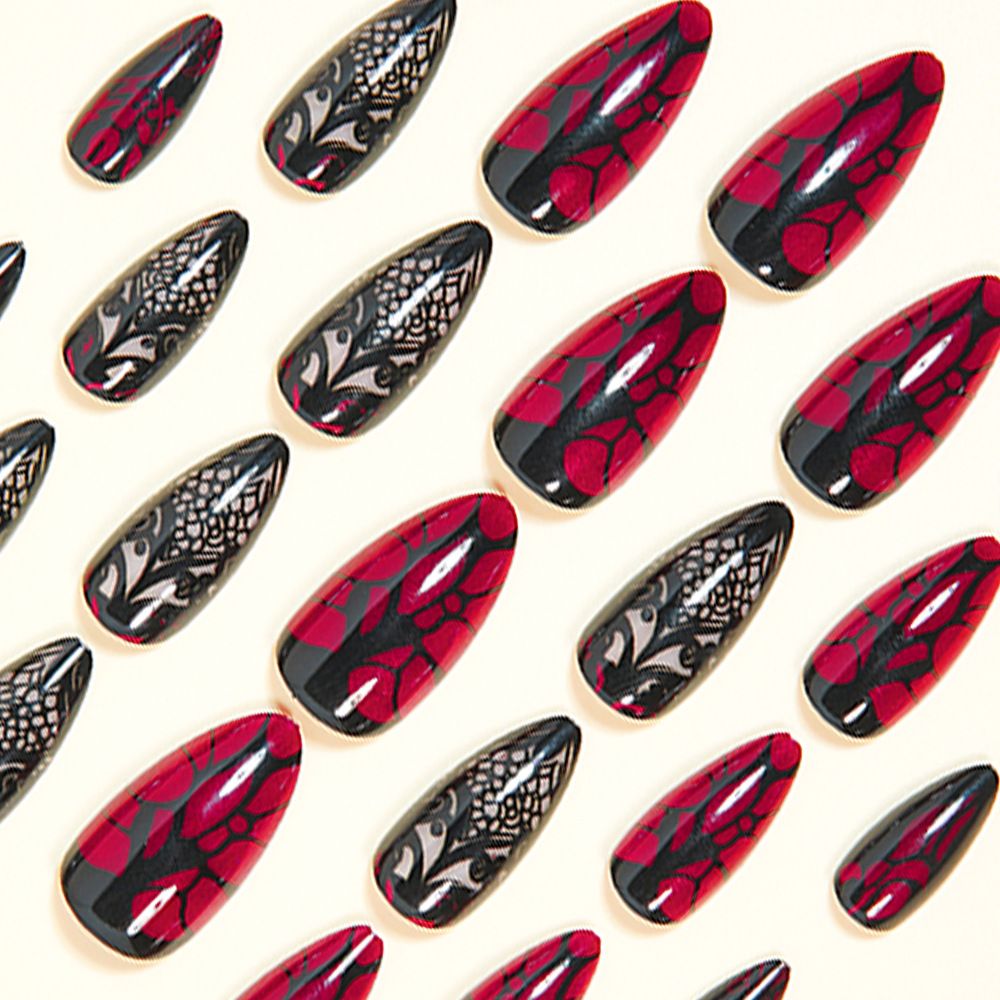 Medium fake nails for women da - Nail Art Red recension och pris