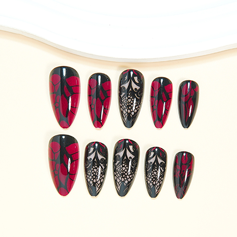 Medium fake nails for women da - Nail Art Red recension och pris