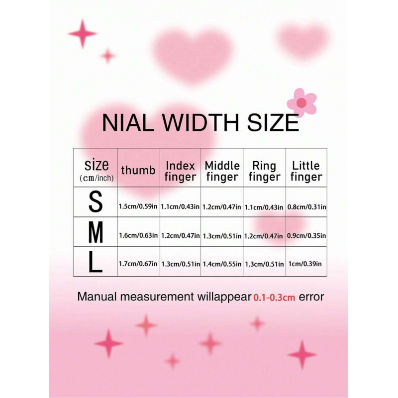 10pcs handmade pink press on n - Nail Art Oval recension och pris