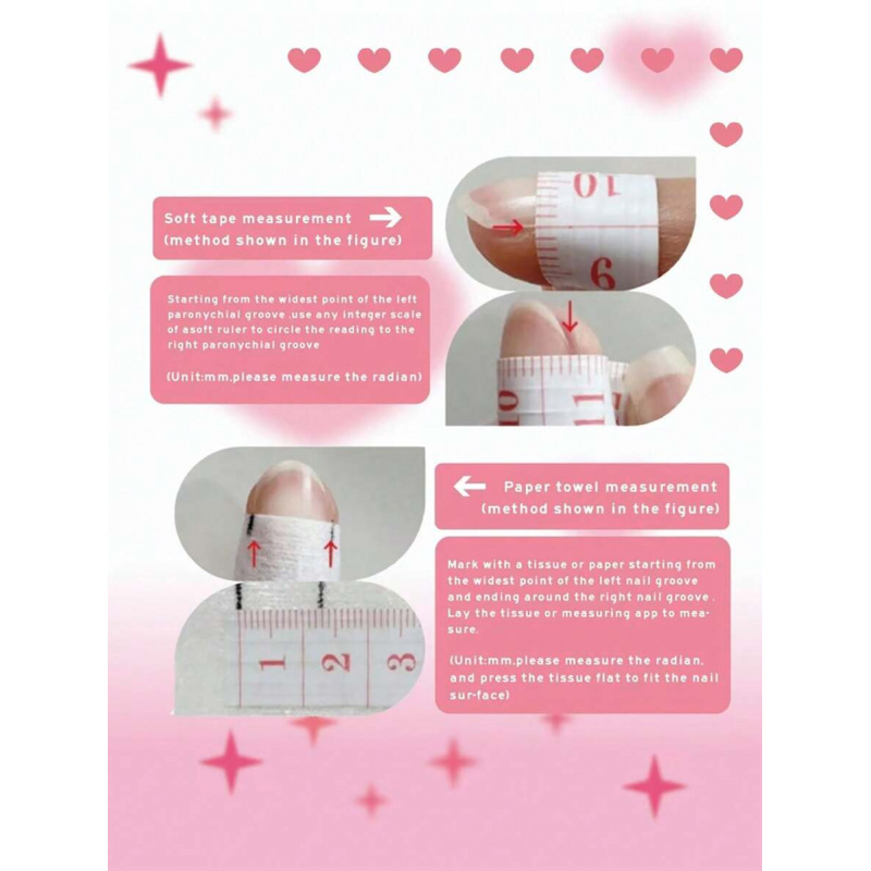 10pcs handmade pink press on n - Nail Art Oval recension och pris